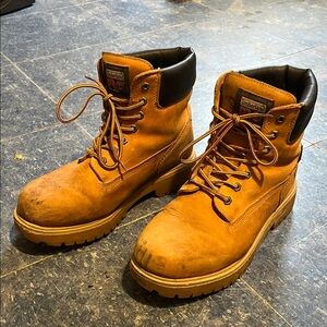 Timberland PRO Tan (Wheat) Men’s 9.5W Leather Work Boots